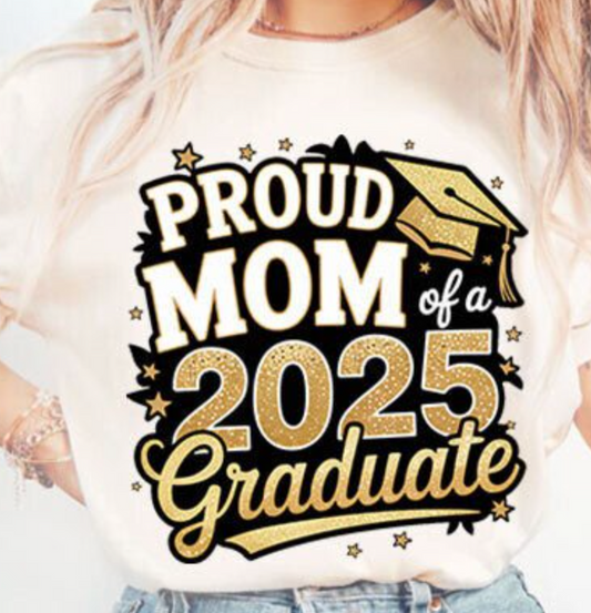 DTF Print_Proud Mom of Graduate