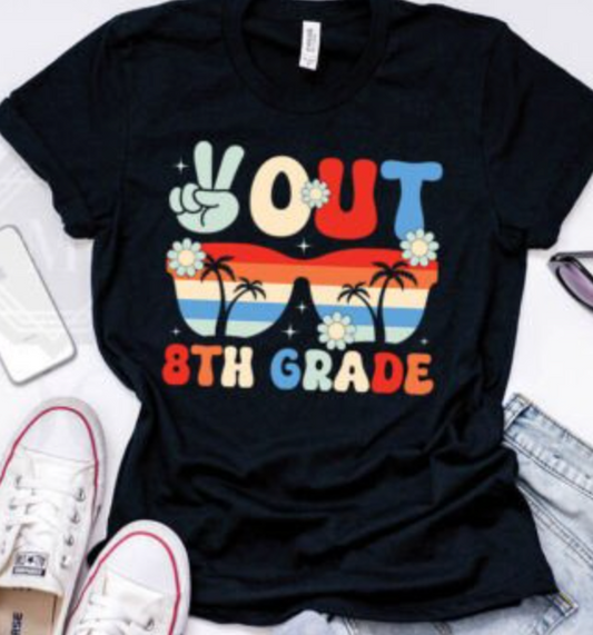DTF Print_Peace out 8th Grade Groovy Graduation