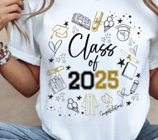 DTF Print_Class of 2025 Graduation print