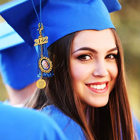 Custom (Photo) Memorial Graduation charm, Graduation tassel charm with Gift Box