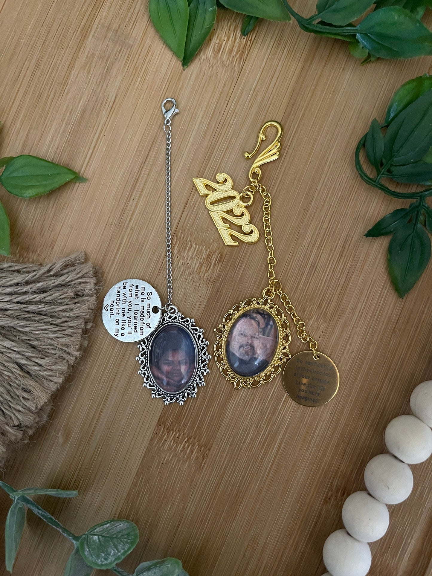 Custom (Photo) Memorial Graduation charm, Graduation tassel charm with Gift Box