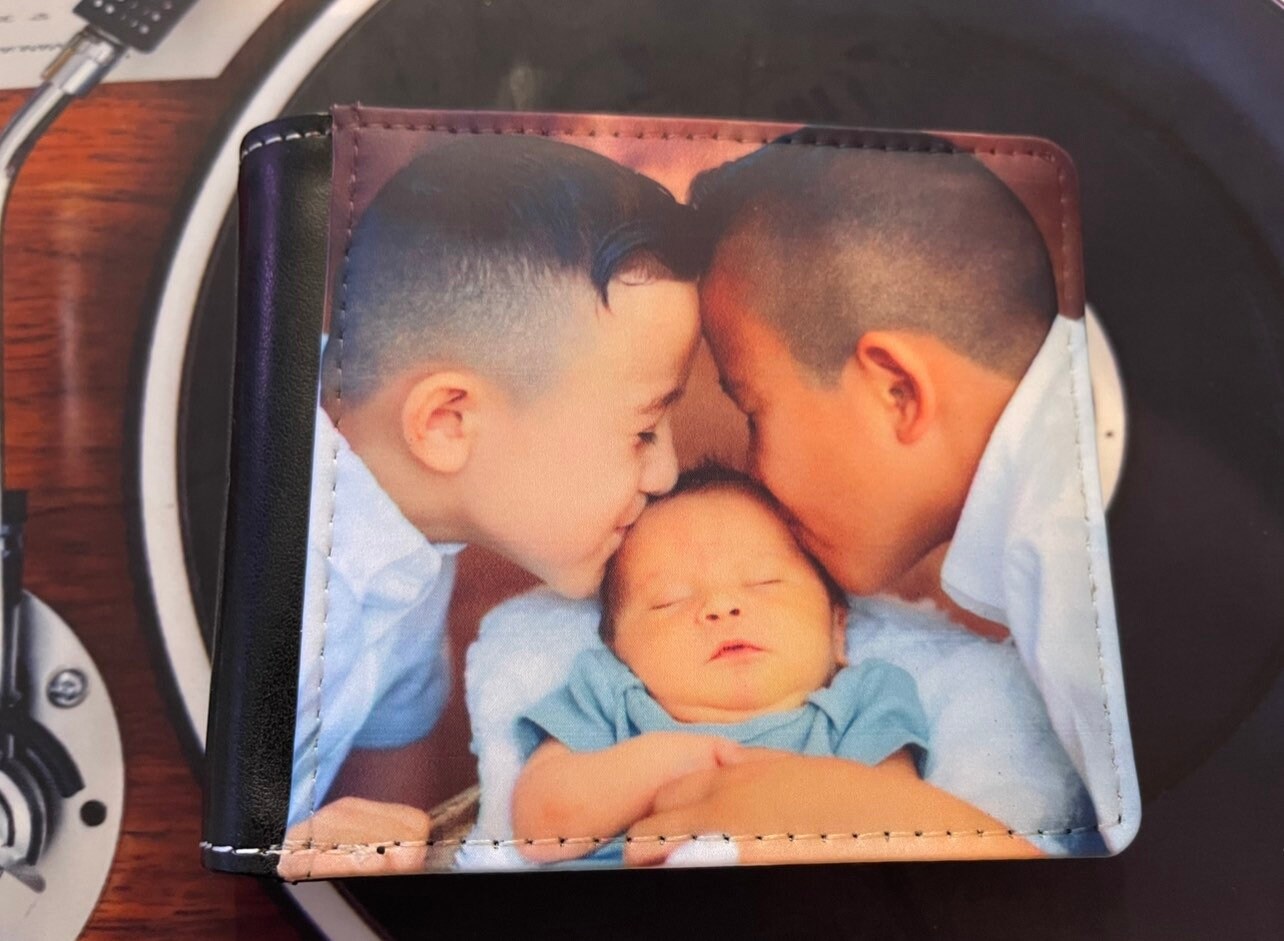 Custom photo Wallet, ships fast great gift