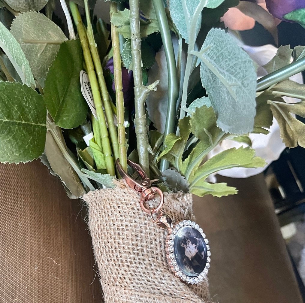Wedding Bouquet Memorial Photo Charm