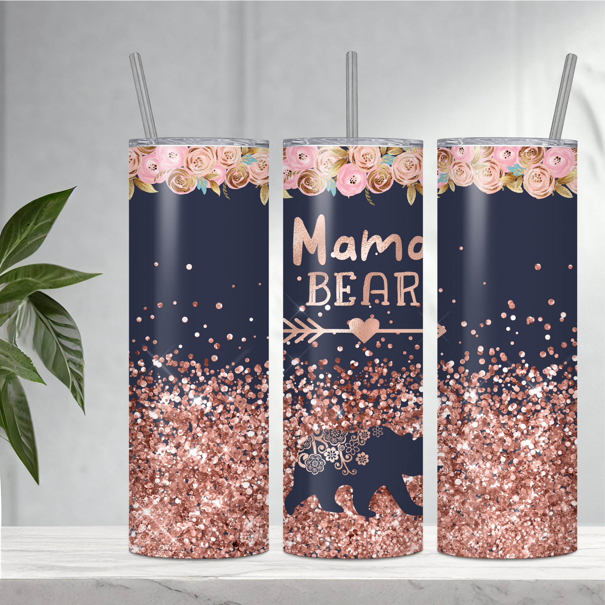 20 oz Stainless Steel Mama Bear Tumbler – Stick It 2 Me Designs