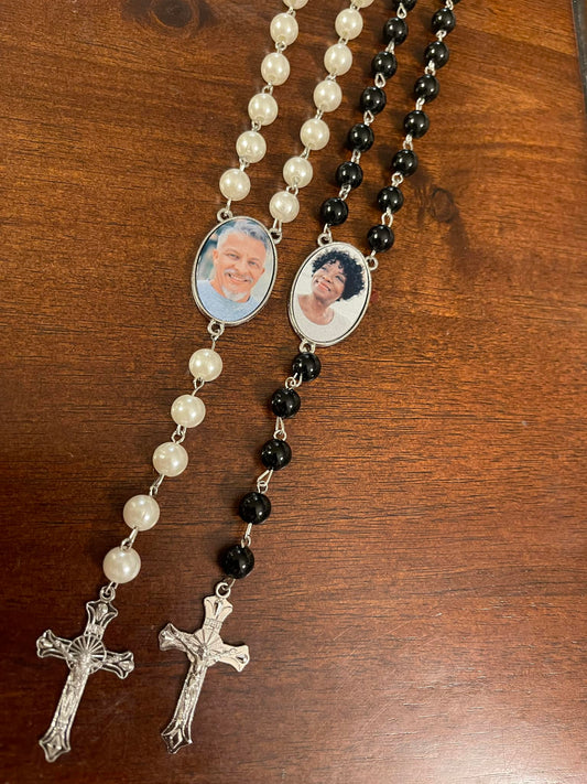 Beautiful Memorial Photo Rosary